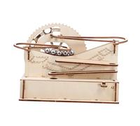 Abaodam Wooden Puzzle Marble Run DIY Stem Educational Rolling Track for Adults Tools Required Natural Construction Creative Brain-training Game gift for for for for for for