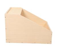 Abaodam Wooden Rabbit Nesting Box for Small Animals with Side Observation Window and Breathable Design, for Kindling Periods and Early Nurturing, Natural Beige Wooden Box for Indoor Pet