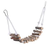 Abaodam Wooden Reptile Bridge Ladder 7cm Wide Hanging Lizard Ladder for Terrarium Cage Decor Household Lizard Accessories Suspended Climbing