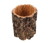 Abaodam Wooden Reptile Climbing Hide Tree Trunk Cave Habitat for Geckos Snakes Lizards Natural Bark Texture, Suitable for Rainforest and Forest Terrariums, 4.9×5.9 Inches