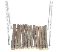 Abaodam Wooden Reptile Swing Natural Climbing Hammock for Snakes Lizards and Geckos Easy to Install Reptile Bed for Aquariums and Habitats Supplies