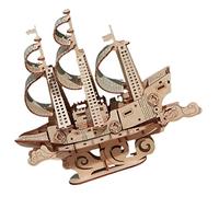 Abaodam Wooden Sailboat Puzzle DIY Nautical Model for Adults and Creative Educational for Interaction Mental Skill Development Gift for Birthdays and Christmas