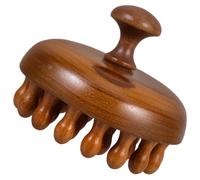 Abaodam Wooden Scalp Massager Comb 28 Large Rounded Teeth, Multi-Functional Hair Massage Tool and Detangler Brush, Natural Bamboo Head Massage Comb for Scalp Stimulation and Hair Care at