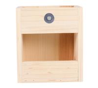 Abaodam Wooden Small Animal Feeder Rack for Guinea Pig Rabbit Bunny Chinchilla Dual Purpose Hay Holder and Food Bowl Easy to Install Cage Feeder for Small Pets