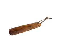 Abaodam Wooden Solid Shoe Horn Tool Long Shoehorn for Men Women Practical Shoe Lifter Relieves Back Lightweight Genuine Wood with Hanging Strap for Easy Storage