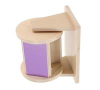 Abaodam Wooden Textile Drum for Boy Girl Montessori Early Education for Fine Motor Skills Development and Sensory Learning Interactive Cognitive Plaything for Boys