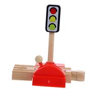 Abaodam Wooden Train Accessory Funny Simulation Roadblock Model for Creative Play Educational Roadblock for Railway Games Imaginative Scenarios