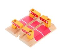 Abaodam Wooden Train Track Barricade with Creative Design for Family Play, Can be Assembled in Configurations, Multiple Route Combinations, Sturdy Wood Material Educational Toy for Kids