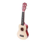 Abaodam Wooden Ukulele Toy Guitar for Boys and Girls Early Educational Music Instrument Toy Simulated Guitar