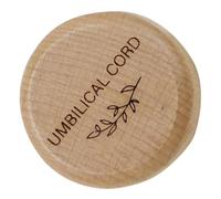 Abaodam Wooden Umbilical Cord Keepsake Box with Engraved Design, Small Decorative Pregnancy Keepsake Organizer for Newborn Hair, Teeth, and First Memories