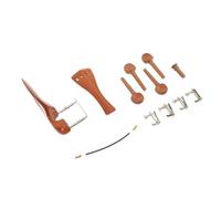 Abaodam Wooden Violin Parts Tuning Pegs Chin Rest Fine Tuners Mute Shoulder Rest Cover for Violinists