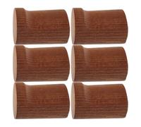 Abaodam Wooden Wall Hooks with Screws 6pcs Coat Hooks Round Cylinder | Minimalist Contemporary Rustic Style, Entryway Bathroom Use, Sturdy Multipurpose Hanging Space, Easy Installation