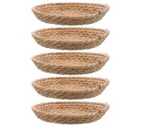 Abaodam Woven Chicken Nest 5pcs Set, Small Sleeping Bed 19-21cm Diameter, Natural Material Hatch and Lay Nest for Birds, Rabbits, Pigeons in Indoor or Outdoor Coops