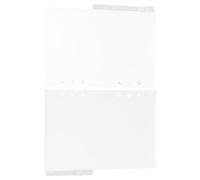 Abaodam Write-On Colored Tab Dividers with Index Classified Labels for Six Hole Binders, Plastic Semi- Dividers Suitable for Document Organisation and Journaling