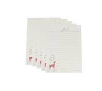Abaodam Writing Paper Stationery with Smooth Writing Deer Pattern 50 Sheets and Features White Paper Romantic Elk Design for DIY for Office and Home Use