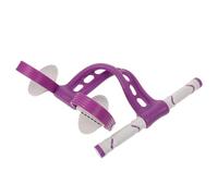 Abaodam Yoga Resistance Band with Comfortable Pedal Handle Tpr Material Non-slip Sweat-absorbent Fitness Equipment for Home Exercise and Full-body Stretching Lightweight Portable Purple