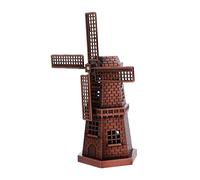 Abaodam Zinc Alloy Windmill Model for Garden Decorative Windmill Decor Creative Desktop Ornament