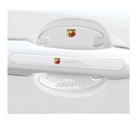 (ABARTH) 8x Car Door Handle Bowl Anti-Scratch Cover Guard Protector Stickers Accessories