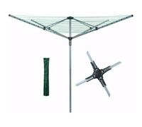 Abaseen 50M 4 Arm Heavy Duty Rotary Airer/Dryer Clothes Washing Line
