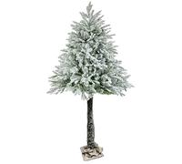 Abaseen 6FT Snowy Half Parasol Artificial Christmas Tree, Xmas Tree for Home, Office, Indoor Decoration (Snowy Half Parasol, 6 FT)