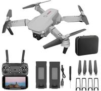 Abaseen Black Foldable Quadcopter Drone - Dual HD Camera, 360° Roll, Optical Flow & Obstacle Avoidance | 150m Range | 25-30 Min Flight Time | Speed Control & Gesture Control | 2 Batteries Included