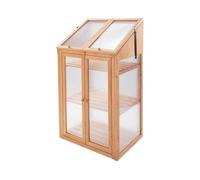 Abaseen Double Door Wooden Mini Greenhouse