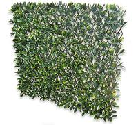 Abaseen Expanding Leaf Trellis Fence with Artificial Green Laurel Leaves, 1m x 2m Garden Privacy Screens Decorative Fences for Garden, Balcony and Outdoor