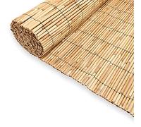 Abaseen Extra Thick Natural Peeled Reed Fence, Garden Screening Fence Panels, Privacy & Protective Screening Roll for Outdoor Wind and Sun Protection (8mm-10mm Thickness)