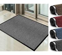 Abaseen Heavy Duty Dirt Trapper Door Mat, Non-Slip PVC, Anthracite, 40x60cm
