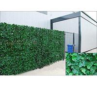 Abaseen Ivy Leaves Trellis with Artificial Leaves Hedge Roll, Artificial Ivy Trellis Screening Roll UV Protection Wall Decor for Indoor Outdoor