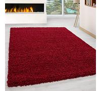 Abaseen Large Small Carpet Red Rug Floor Size Extra New Mat Big Huge Thick Soft Shaggy Modern Rugs (Red, 120x170cm)