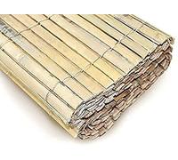 Abaseen Natural Bamboo Screen, Bamboo Slat Fence Screening Roll for Privacy Garden screening Panel Border Wind & Sun Protection