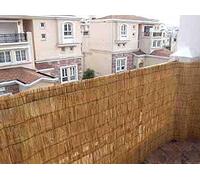 Abaseen Natural Split Reed Fence Hand-Woven Reed Screening for Garden Natural Window Roller Blind Outdoor Bamboo Shades for Garden Patio Gallery Balcony Decorative Fences (1.5m x 5m, Split Reed Fence)