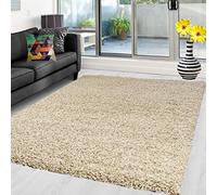 Abaseen Shaggy Rug Non Shed Thick Fluffy For Living Room area HALL RUG RUNNER MAT 12 Different Color and 4 Different Sizes (Light Beige, 160 x 230 cm)