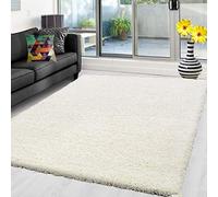 Abaseen Shaggy Rug Non Shed Thick Fluffy For Living Room area HALL RUG RUNNER MAT 12 Different Color and 4 Different Sizes (Cream, 160 x 230 cm)