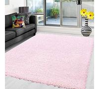 Abaseen Shaggy Rug Non Shed Thick Fluffy For Living Room area HALL RUG RUNNER MAT 12 Different Color and 4 Different Sizes (Baby Pink, 60 x 110 cm)