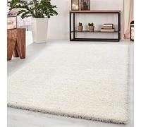 Abaseen Small Large Shaggy Rug Modern Rugs Living Room Extra Large Small Medium Rectangular Size Soft Touch Thick Pile Living Room Area Rugs Non Shedding (Cream, 80x150 cm)