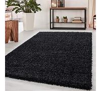Abaseen Small Large Shaggy Rug Modern Rugs Living Room Extra Large Small Medium Rectangular Size Soft Touch Thick Pile Living Room Area Rugs Non Shedding (Anthracite, 80x150 cm)