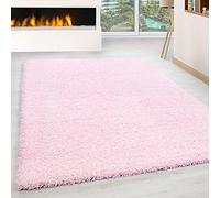 Abaseen Small Large Shaggy Rug Modern Rugs Living Room Extra Large Small Medium Rectangular Size Soft Touch Thick Pile Living Room Area Rugs Non Shedding (Baby Pink, 80x150 cm)