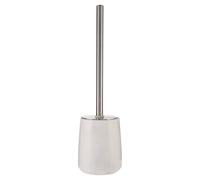 Abaska Off White Marble Toilet Brush & Holder Bathroom Accessory Compact Stylish