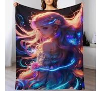 ABASWSA Cosmic Witch Blanket Soft Flannel Soft Throw Gifts 3D Home Decoration For Bed Couch Sofa Chair Bed Blankets （180×200cm）