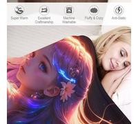 ABASWSA Cosmic Witch Throw Blanket for Bedroom Living Room, Soft Comfortable Bedding Sofa Throws for Boys Girls, Flannel Blankets （180×200cm）