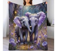 ABASWSA Elephant Blanket Anti Pilling Fleece Throw Blankets for Sofa Bed 3D Throws Soft Four Seasons Living Room Travel Outdoor （180×200cm）