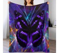 ABASWSA Fantasy Butterfly Blanket Soft Flannel Soft Throw Gifts 3D Home Decoration For Bed Couch Sofa Chair Bed Blankets （140×180cm）