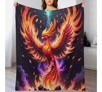 ABASWSA Phoenix Anti Pilling Throw Blanket Cozy Durable Throws for Office Couch Cinema Bedroom Decor Bed Blankets （100×130cm）