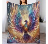 ABASWSA Phoenix Blanket Fleece Throw Blankets 3D Bedroom Decor for Couch Bed Sofa Blanket for Kids Teen Young Boys Girls, （100×130cm）