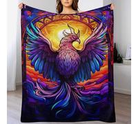 ABASWSA Phoenix Blanket Fleece Throw Blankets 3D Bedroom Decor for Couch Bed Sofa Blanket for Kids Teen Young Boys Girls, （140×180cm）