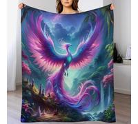 ABASWSA Phoenix Blanket,Soft Warm Throw Blankets Kids Or Adults for Crib Bed Couch Chair Four Seasons Living Room Travel Outdoor （140×180cm）