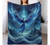 ABASWSA Phoenix Blanket Throw Super Soft Warm Lightweight Cozy Blankets for Children, Young Girls Or Adult for Couch Bed Sofa （140×180cm）