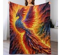 ABASWSA Phoenix Plush Throw Blanket for Girls Boys Kids Sofa Couch Bedroom Fleece Blankets Soft Four Seasons （180×200cm）